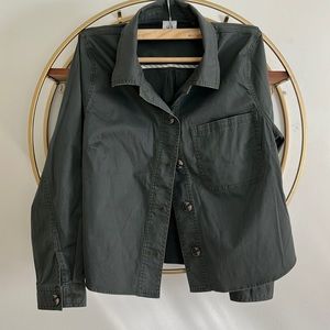 Cabi Cotton Olive Green Shacket